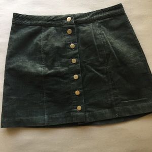 CR Ribbed Mini Skirt Sz L